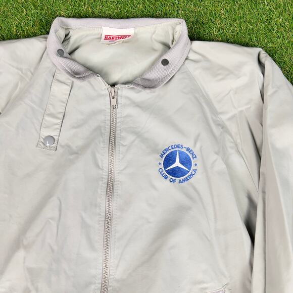 Vintage 80s Driving Jacket Mercedes Benz Auto Club - Picture 1 of 4